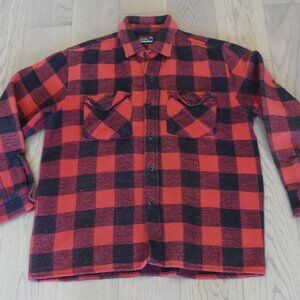 Work Centre L’atelier Buffalo Plaid Vintage Flannel Button Down Shirt Medium